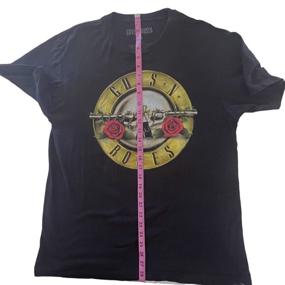 Guns N‎ Roses Shirt Mens Large Black Short Sleeve Pullover Graphic Print - Picture 6 of 7